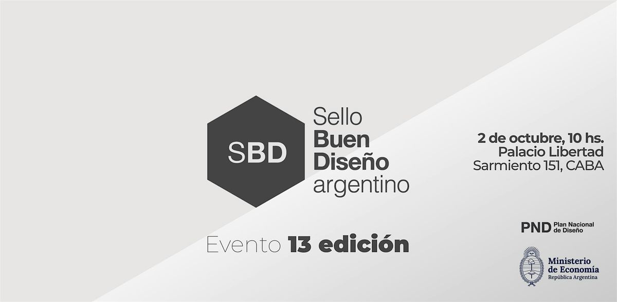 Sello Buen Dise\u00f1o Argentino | 13 Edici\u00f3n