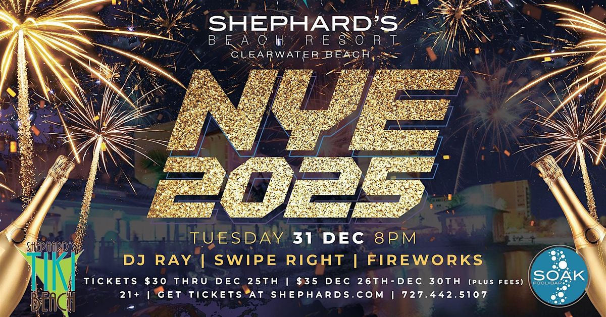 Shephard's New Year's Eve 2025 Party on Clearwater Beach