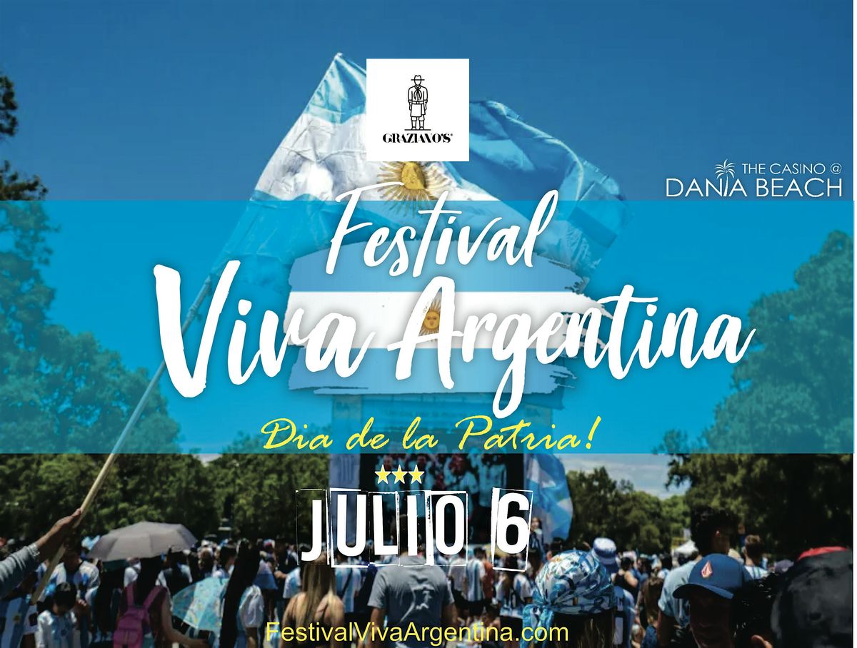 FESTIVAL VIVA ARGENTINA Domingo 18 de Octubre  en el CASINO DE DANIA BEACH