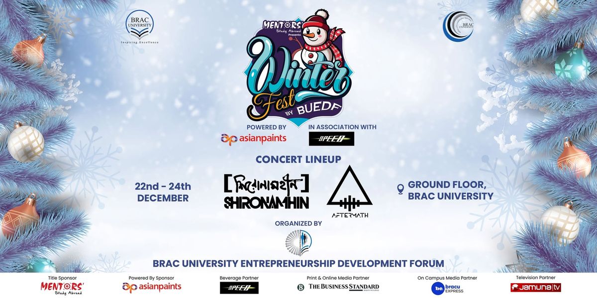 WinterFest \u2744\ufe0f by BRAC University Entrepreneurship Development Forum - BUEDF