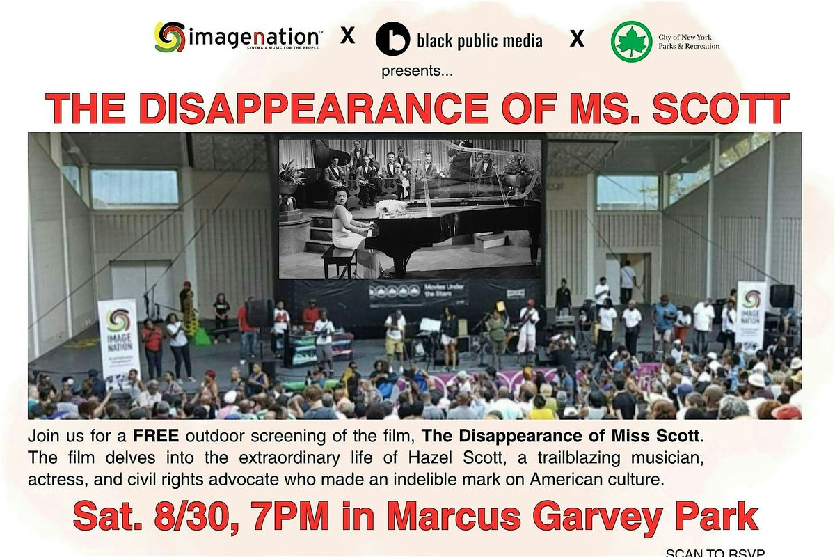 A FREE Outdoor Screening of The Disappearance of Miss Scott