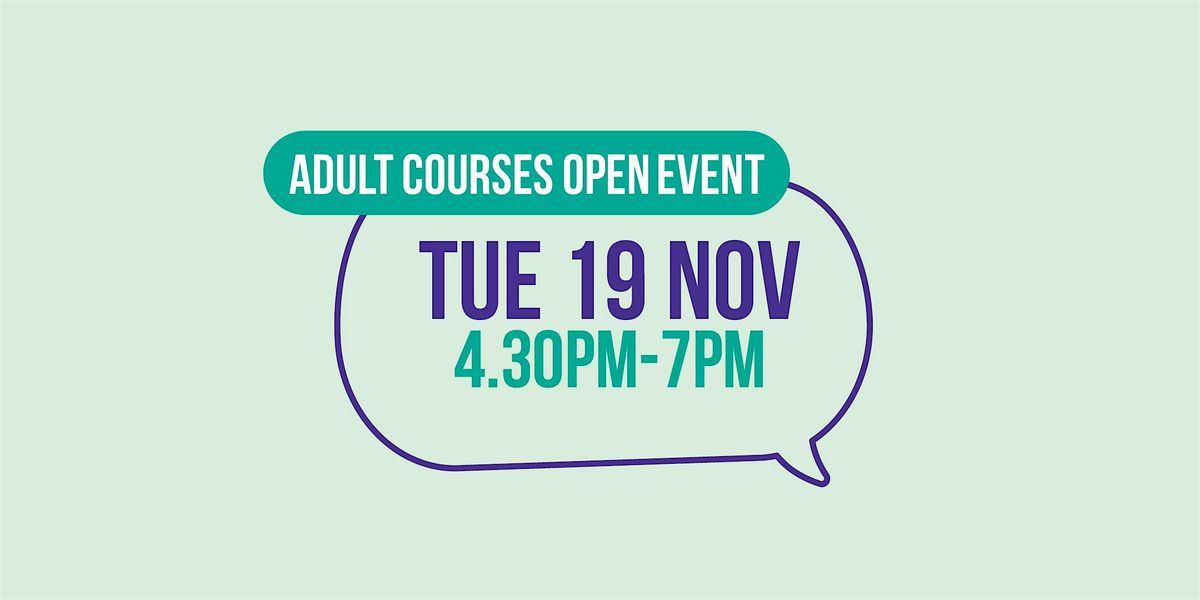 Blackpool & The Fylde College Adult Open Event