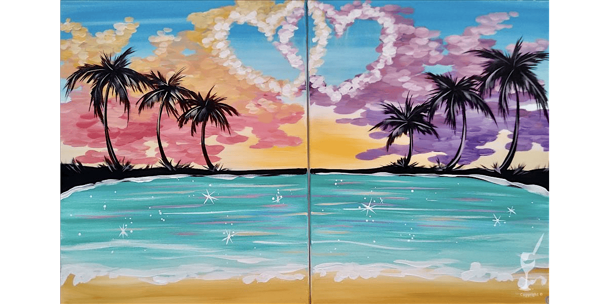 Beach for Two - Date Night - Paint and Sip in San Antonio | Classpop!\u2122