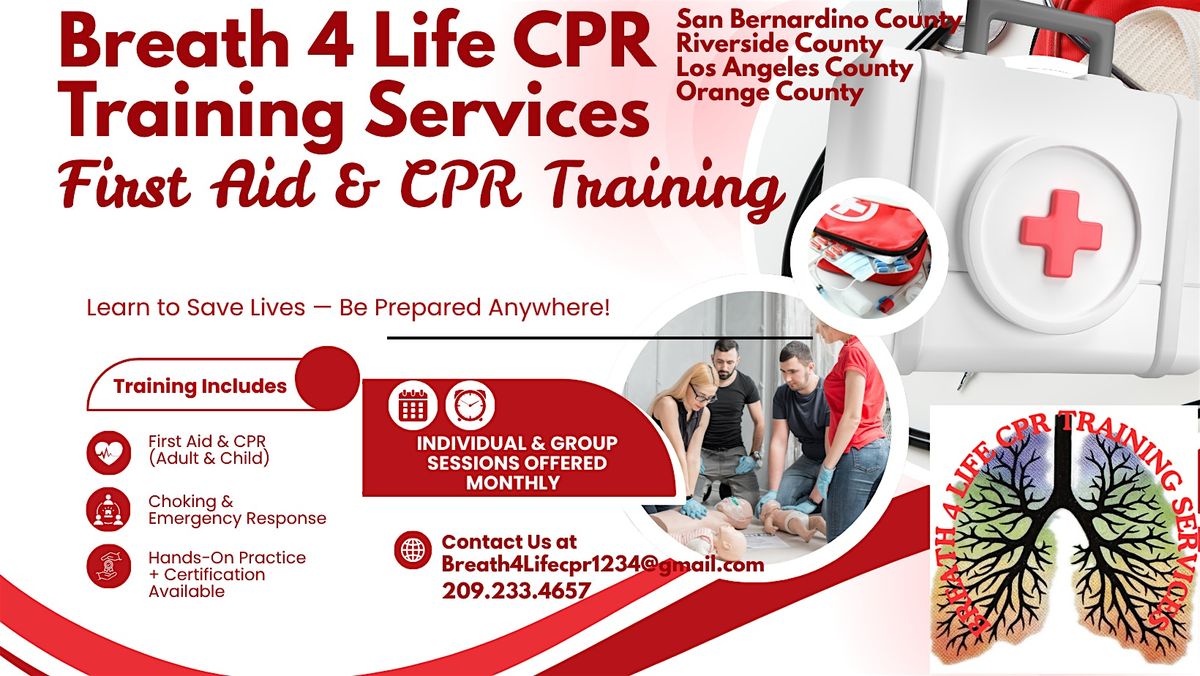 Learn Lifesaving Techniques: First Aid and CPR- Adult, Child, & Infant