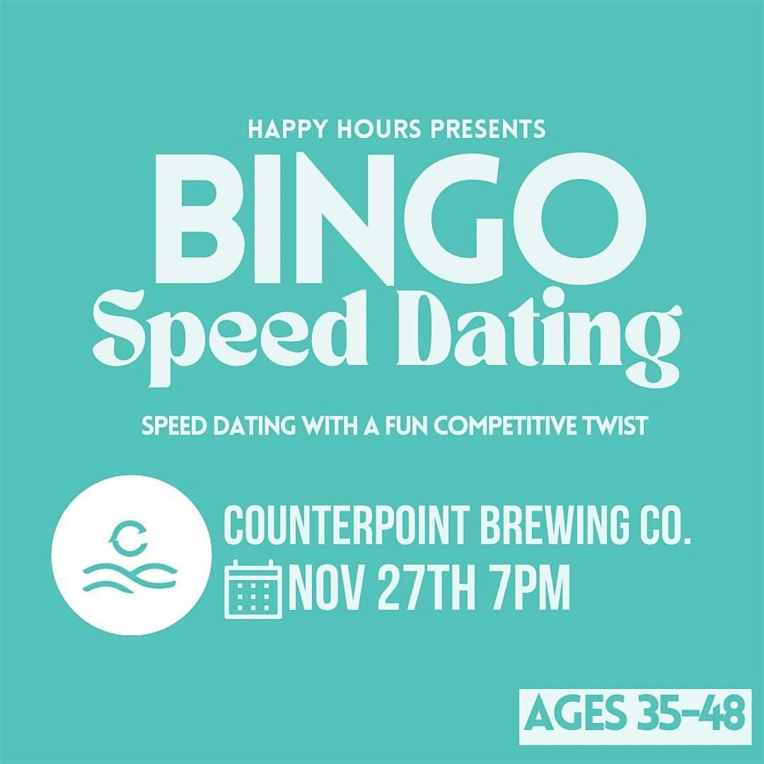 BINGO Speed Dating @Counterpoint Brewing  Ages 35-49(Kitchener)