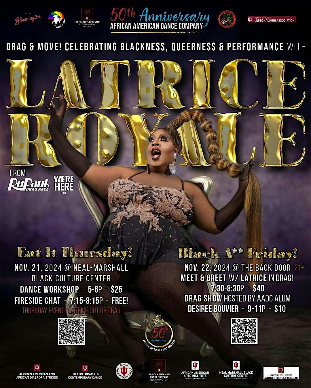 Eat It Thursday! Dance Workshop & Fireside Chat with Latrice Royale