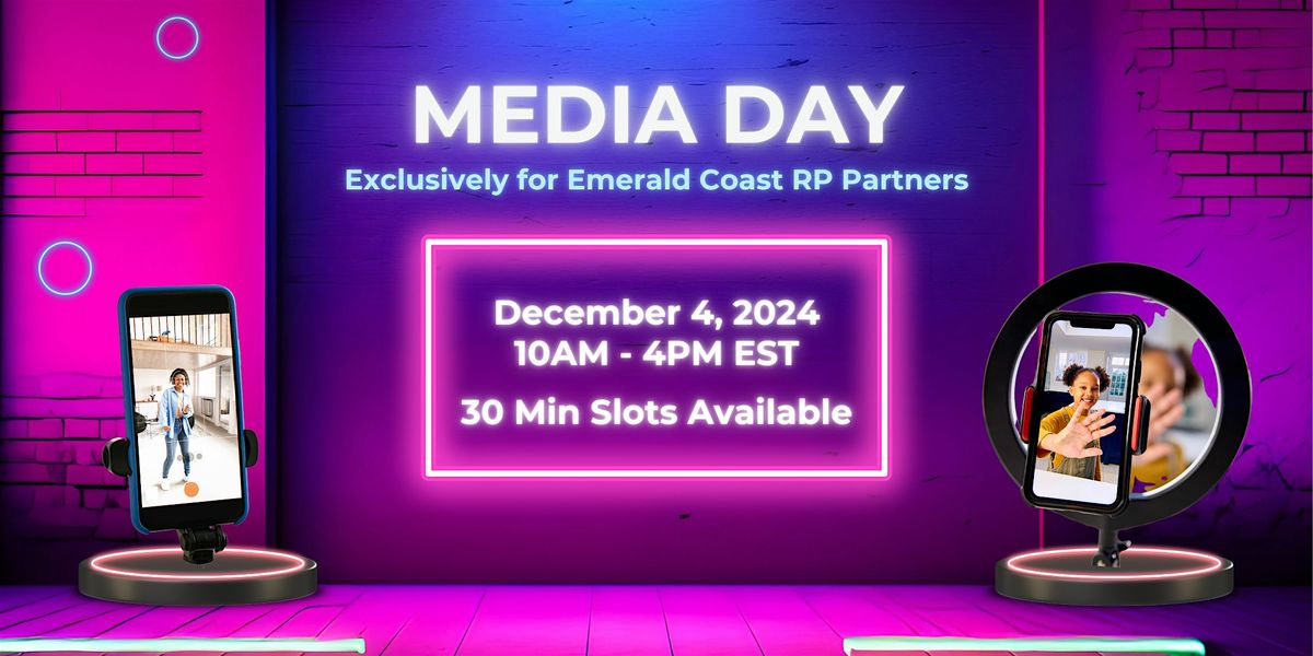 MEDIA DAY (Partner Only Opportunity) Emerald Coast Real Producers