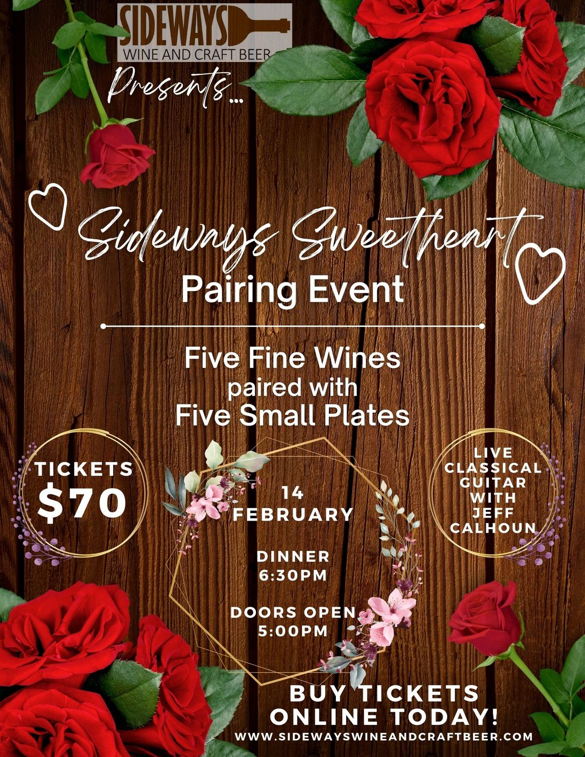 Sideways Sweetheart Pairing Event