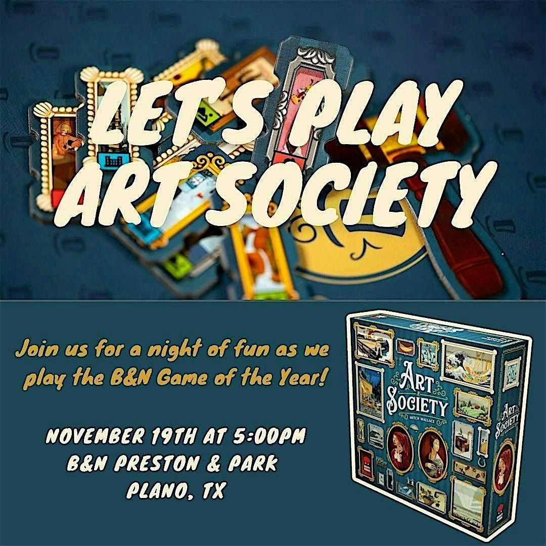 Let's Play: Art Society!