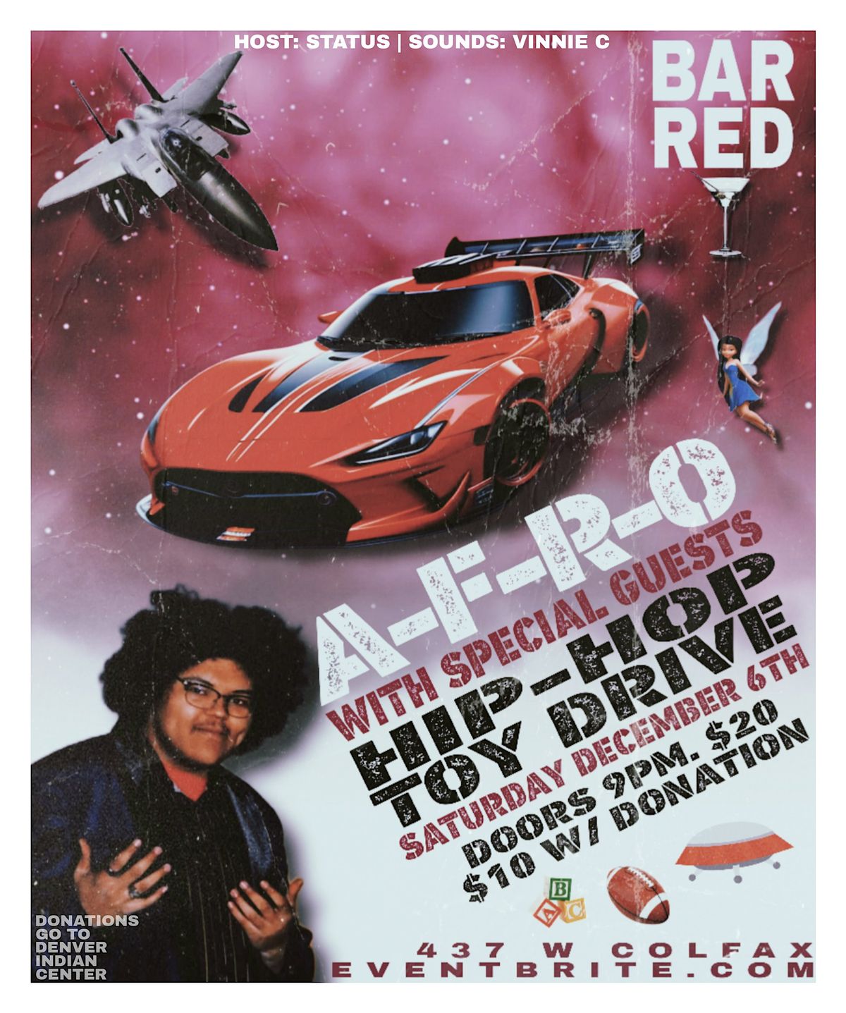 Annual Hip-hop Toy Drive with A-F-R-O!!! + Special Guests