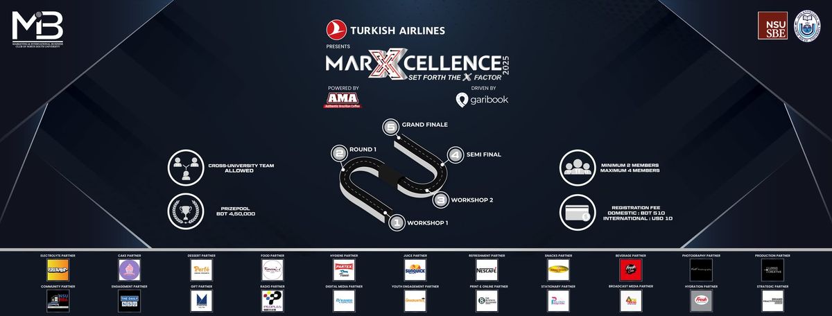 Turkish Airlines Presents MarXcellence 2025, Powered by AMA Coffee and Driven by Garibook. 