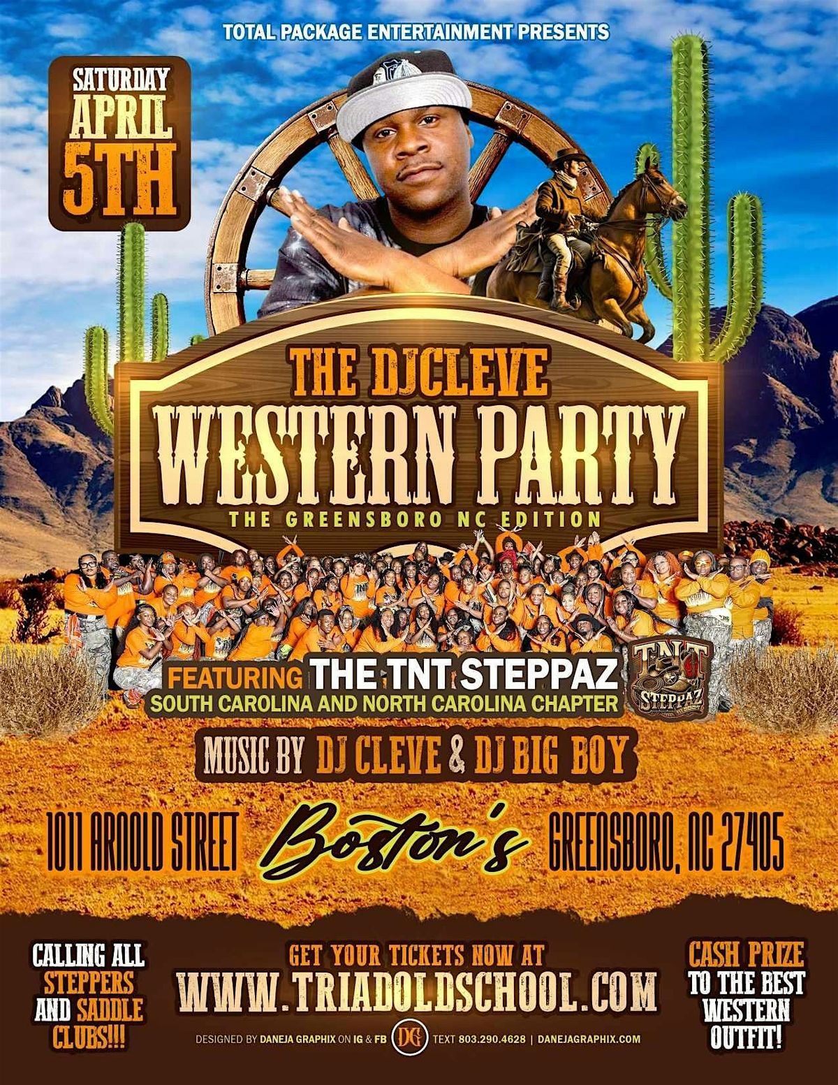 DJ CLEVE WESTERN PARTY \u201cGREENSBORO EDITION\u201d