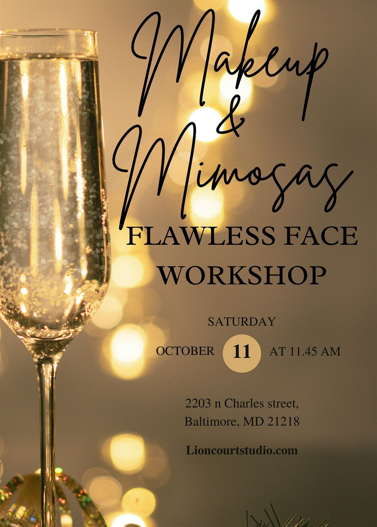 Makeup and Mimosas: Flawless Face Workshop