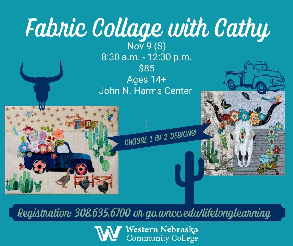 Fabric Collage with Cathy