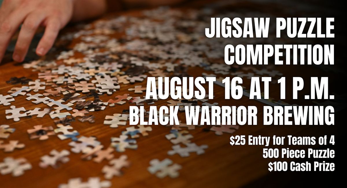 Jigsaw Puzzle Competition at Black Warrior Brewing