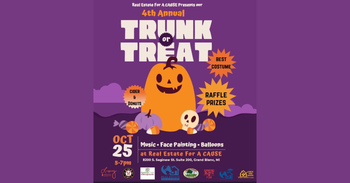 Real Estate For A Cause- 4th Annual Trunk or Treat