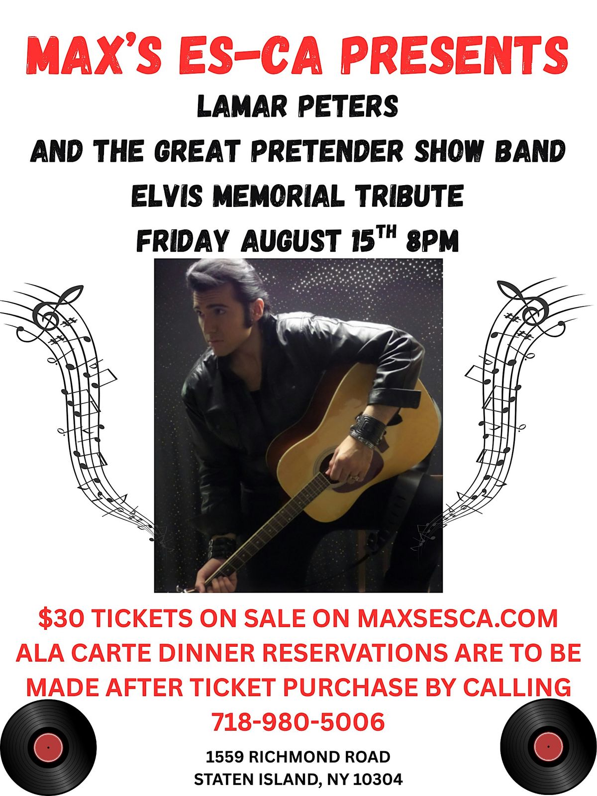 Elvis the King- Lamar Peters & The Great Pretender Show Band