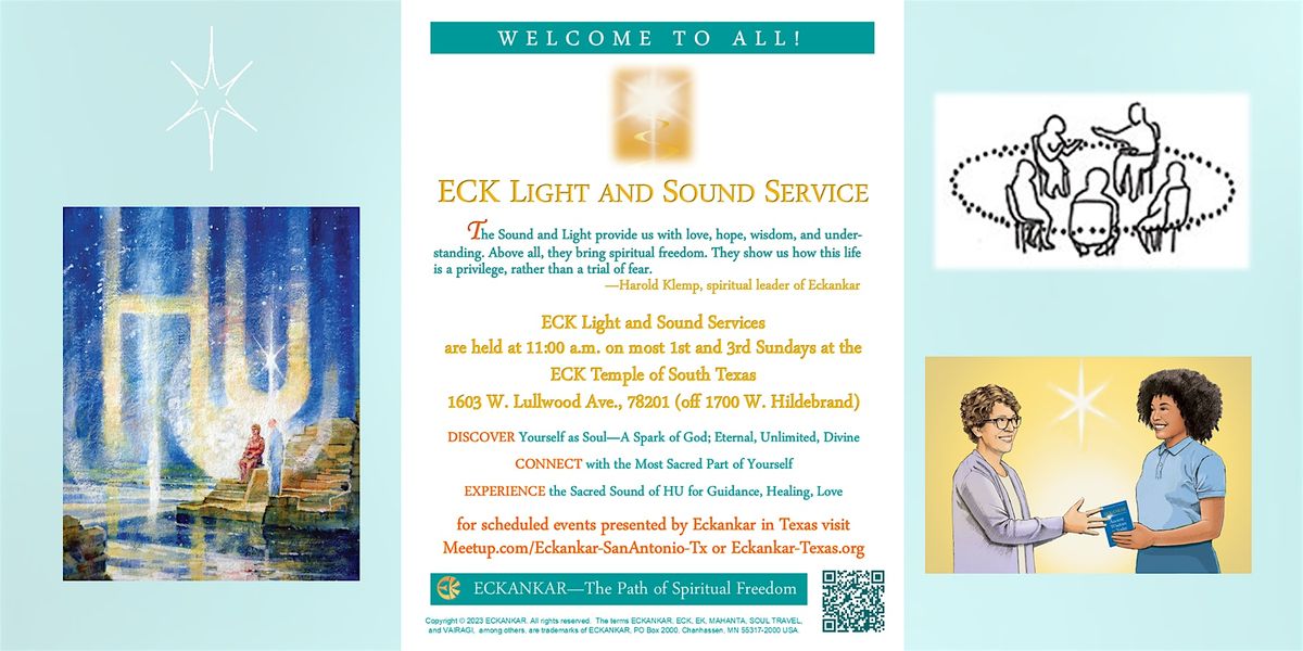 ECK Light and Sound Service (3rd Sundays: In-person at ETOST)