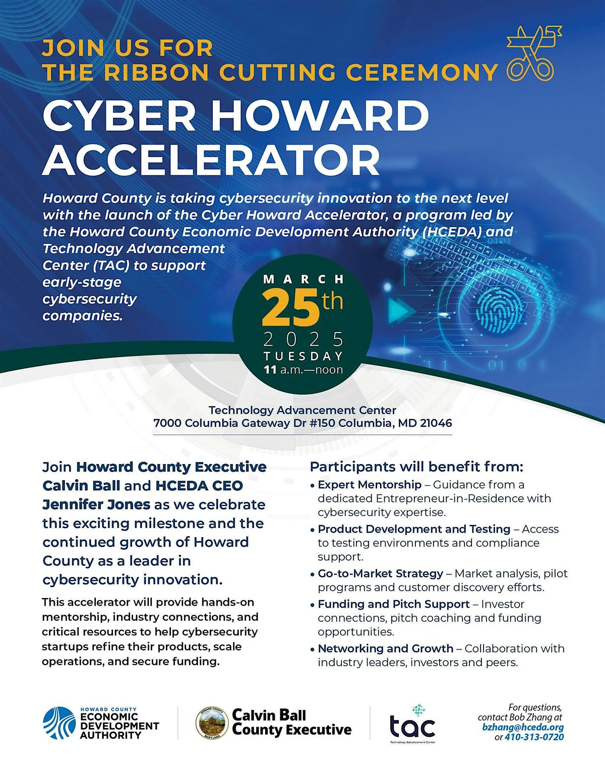 Cyber Howard Accelerator Ribbon Cutting