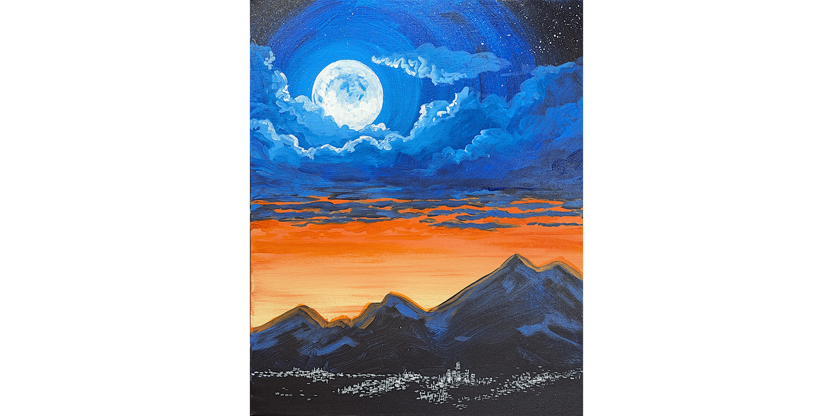 Moon Over the Mountains - Paint and Sip in Fishkill | Classpop!\u2122