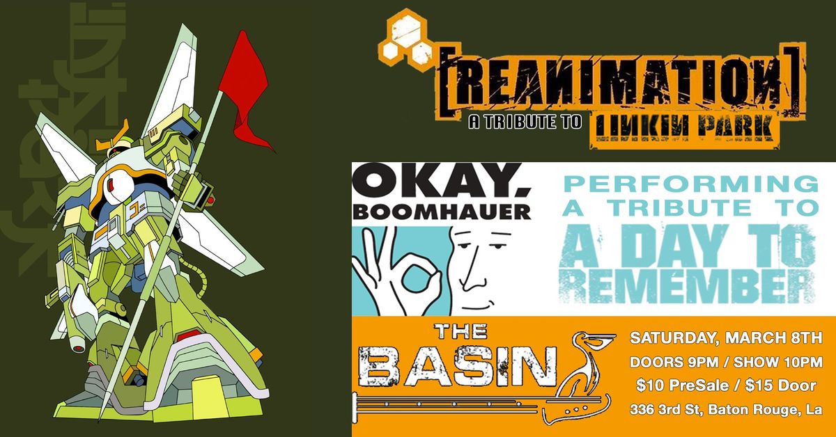 Reanimation: A tribute to Linkin Park with Okay, Boomhauer, live at The Basin Music Hall!