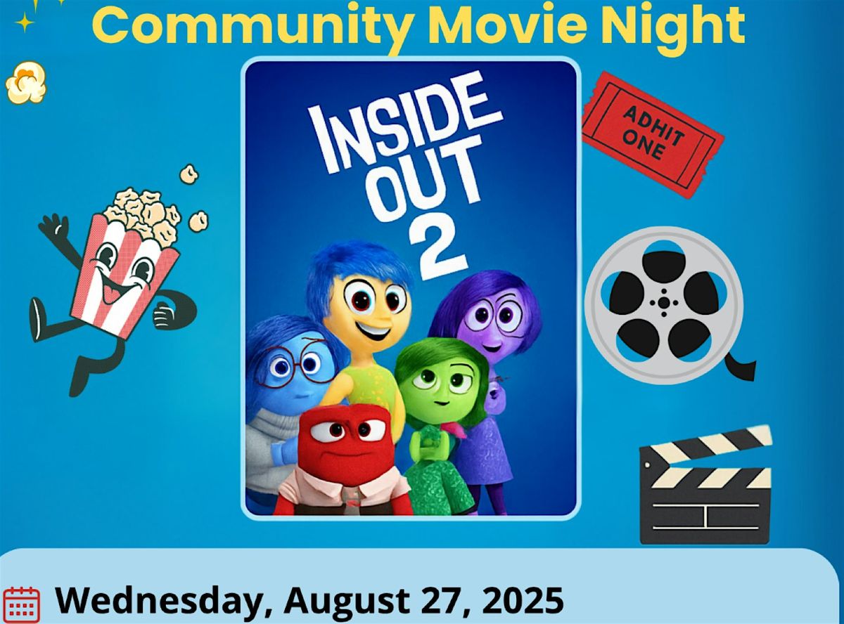 FREE COMMUNITY MOVIE NIGHT - AUGUST 27TH