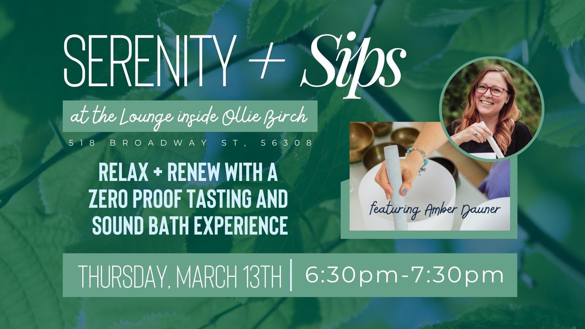 Serenity + Sips: Sound Bath Experience at Ollie Birch with Amber Dauner