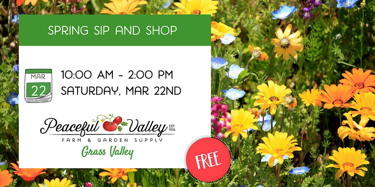 First Day of Spring Sip and Shop