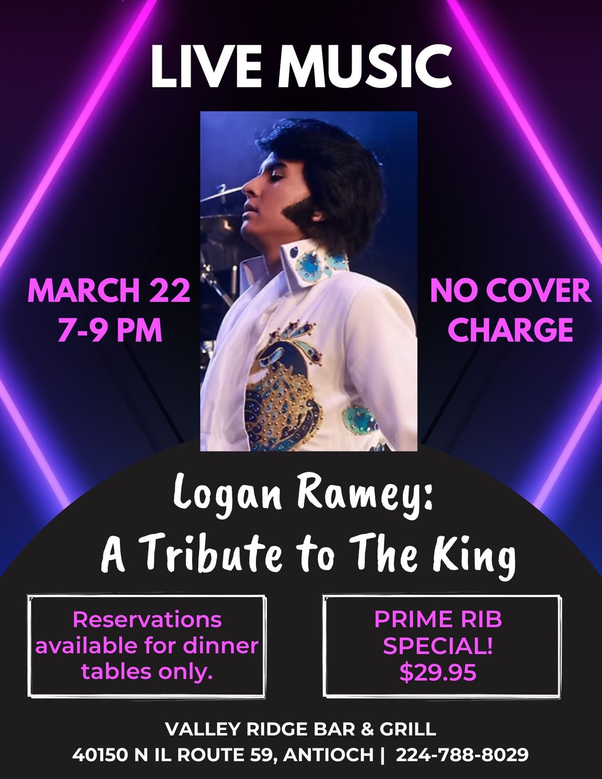 LIVE MUSIC! Elvis tribute ft Logan Ramey