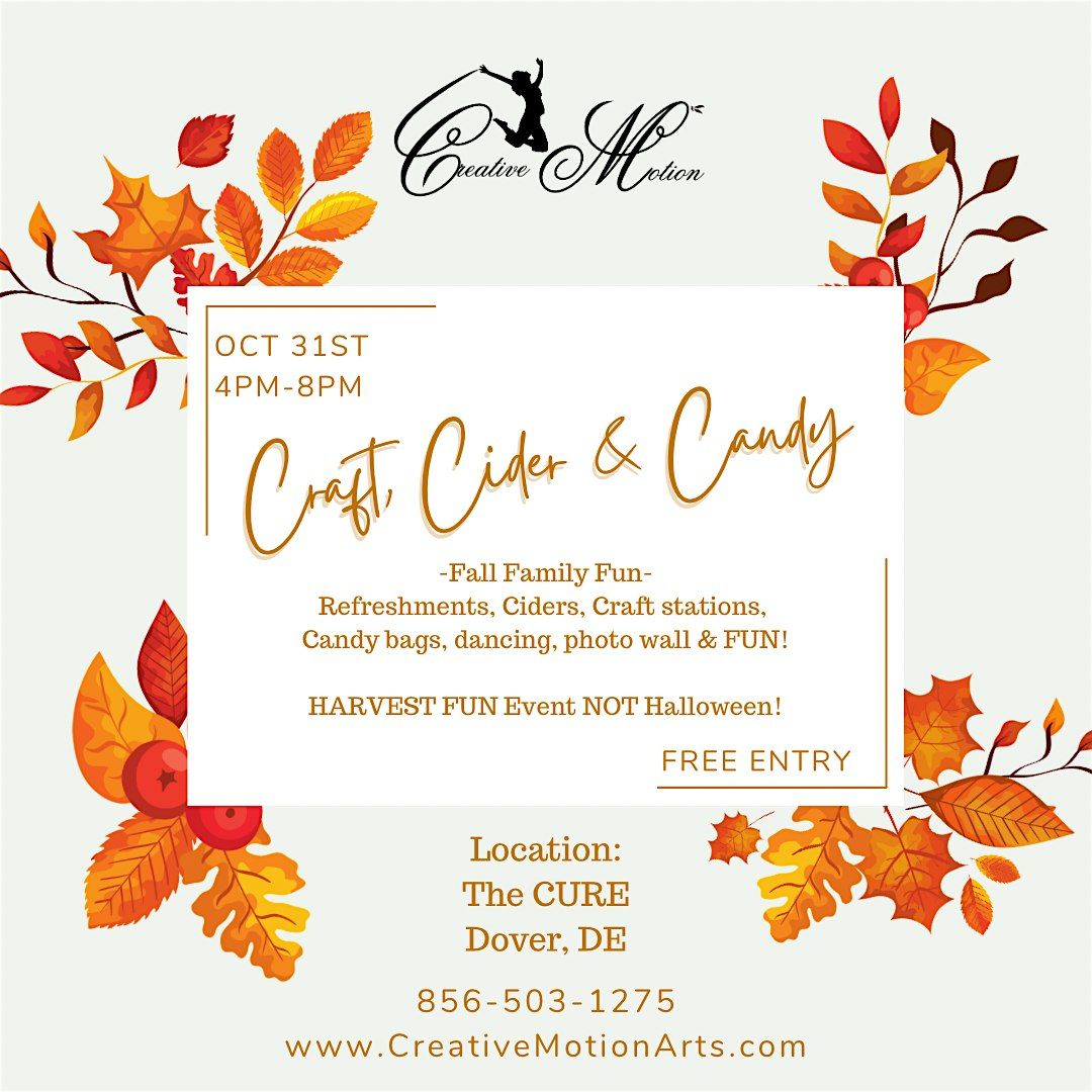 Crafts, Cider & Candy Harvest Family  Fun