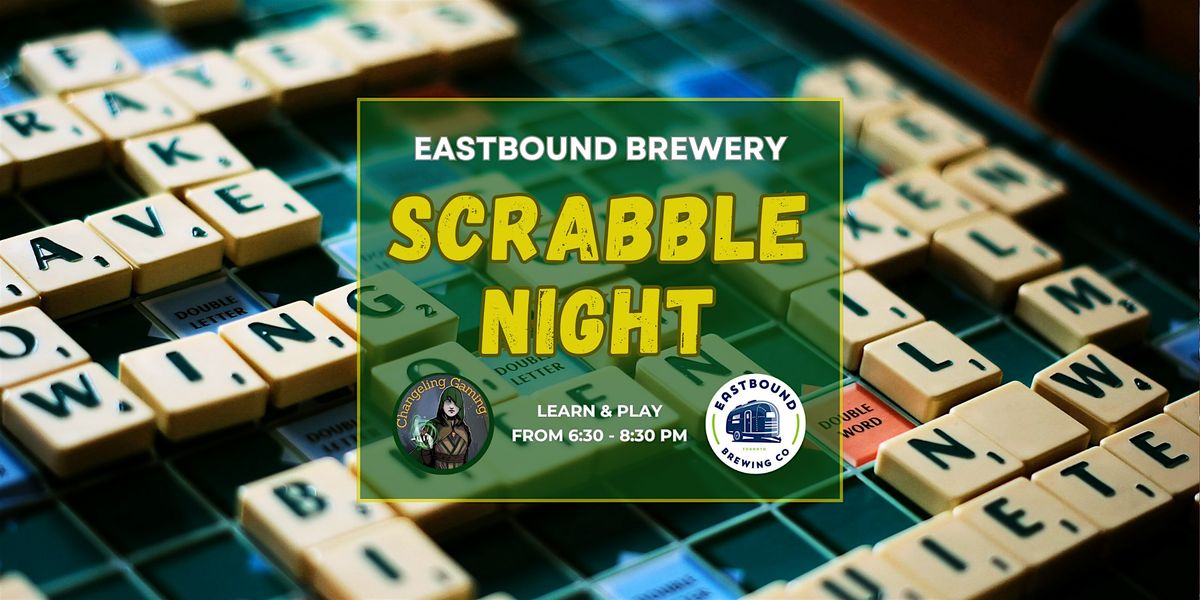 Scrabble Night at Eastbound Brewery in East End Toronto