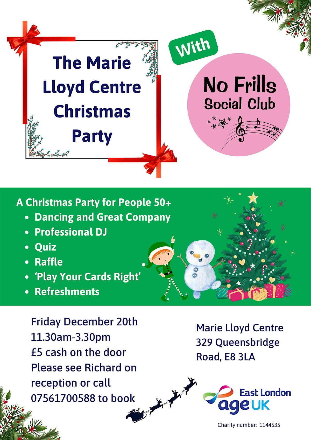 Marie Lloyd Centre Christmas Party