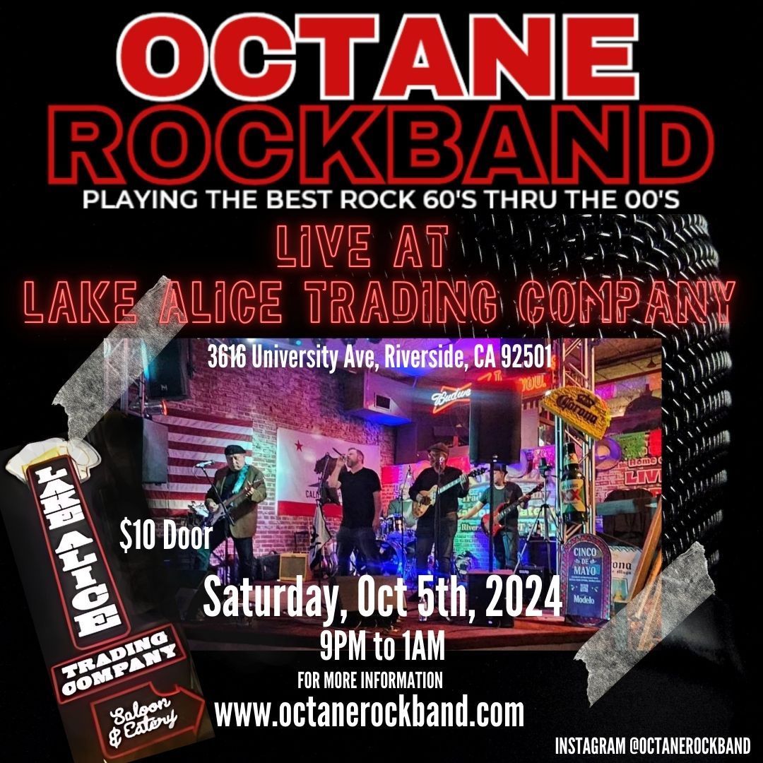 Rocktober Begins @ Lake Alice with Octane Rock Band, Downtown Riverside, Ca