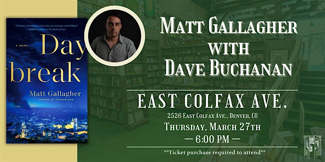 Matt Gallagher with Dave Buchanan Live at Tattered Cover Colfax