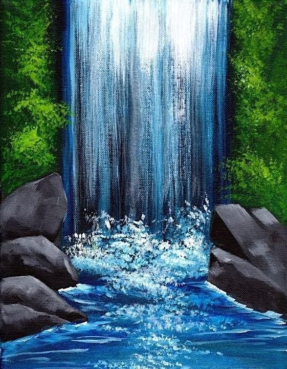 Waterfall Paint Night Party