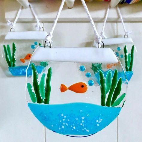 Create a decorative fused glass fishbowl hanger with Matt Sorrell on Saturday 14th Sept, 2024