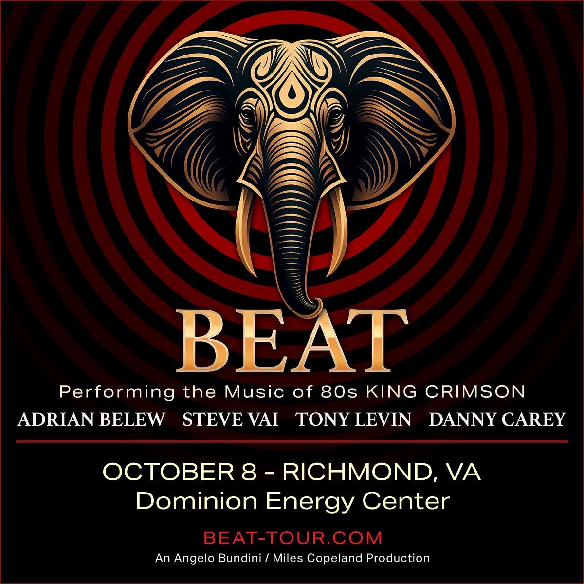 BEAT - Belew Vai Levin Carey at The Venue at Horseshoe Casino Hammond