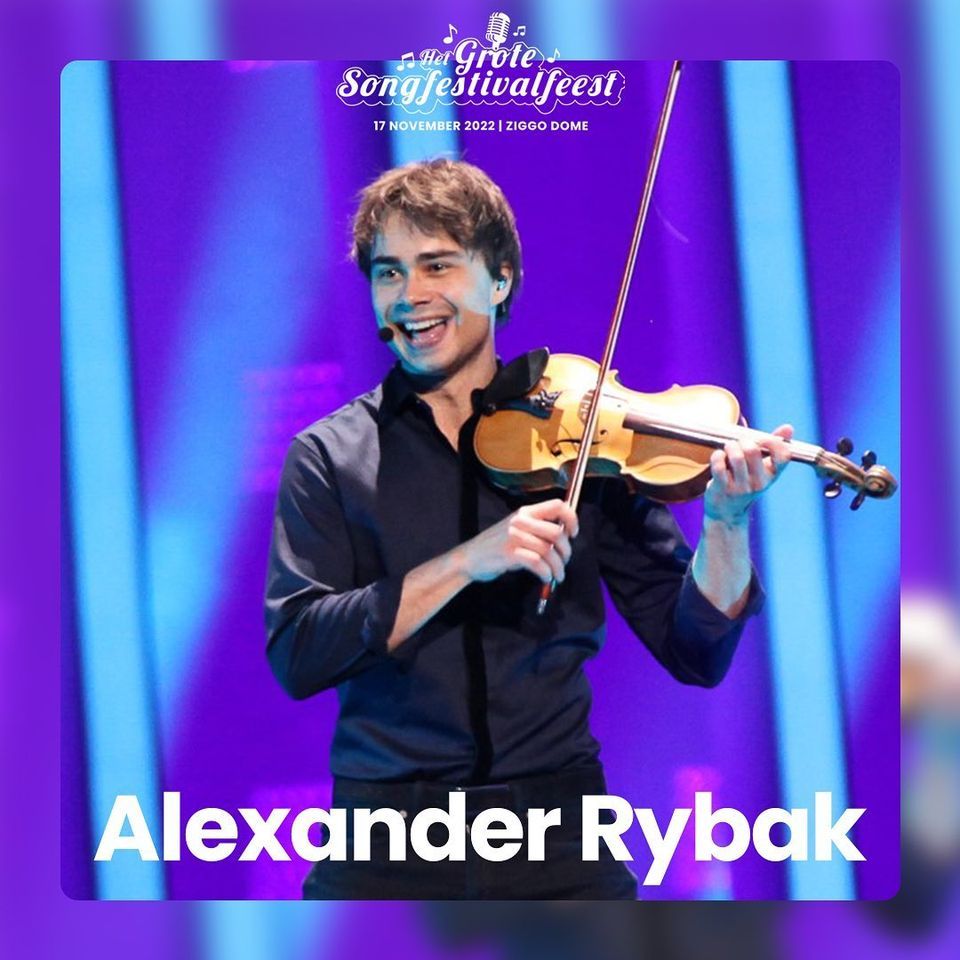 Amsterdam, NL: Alexander Rybak performs at Het Grote Songfestival