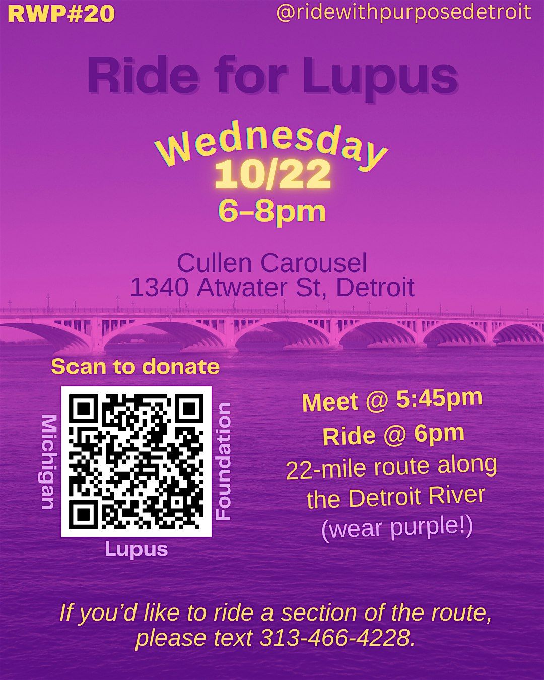 Ride With Purpose Detroit - Ride For Lupus