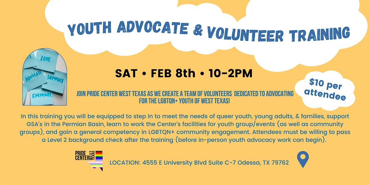 Youth Advocate & Volunteer Training