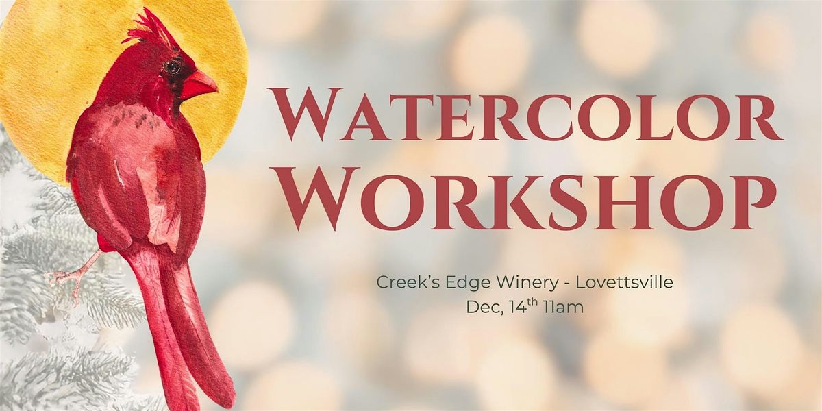 Watercolor Cardinals