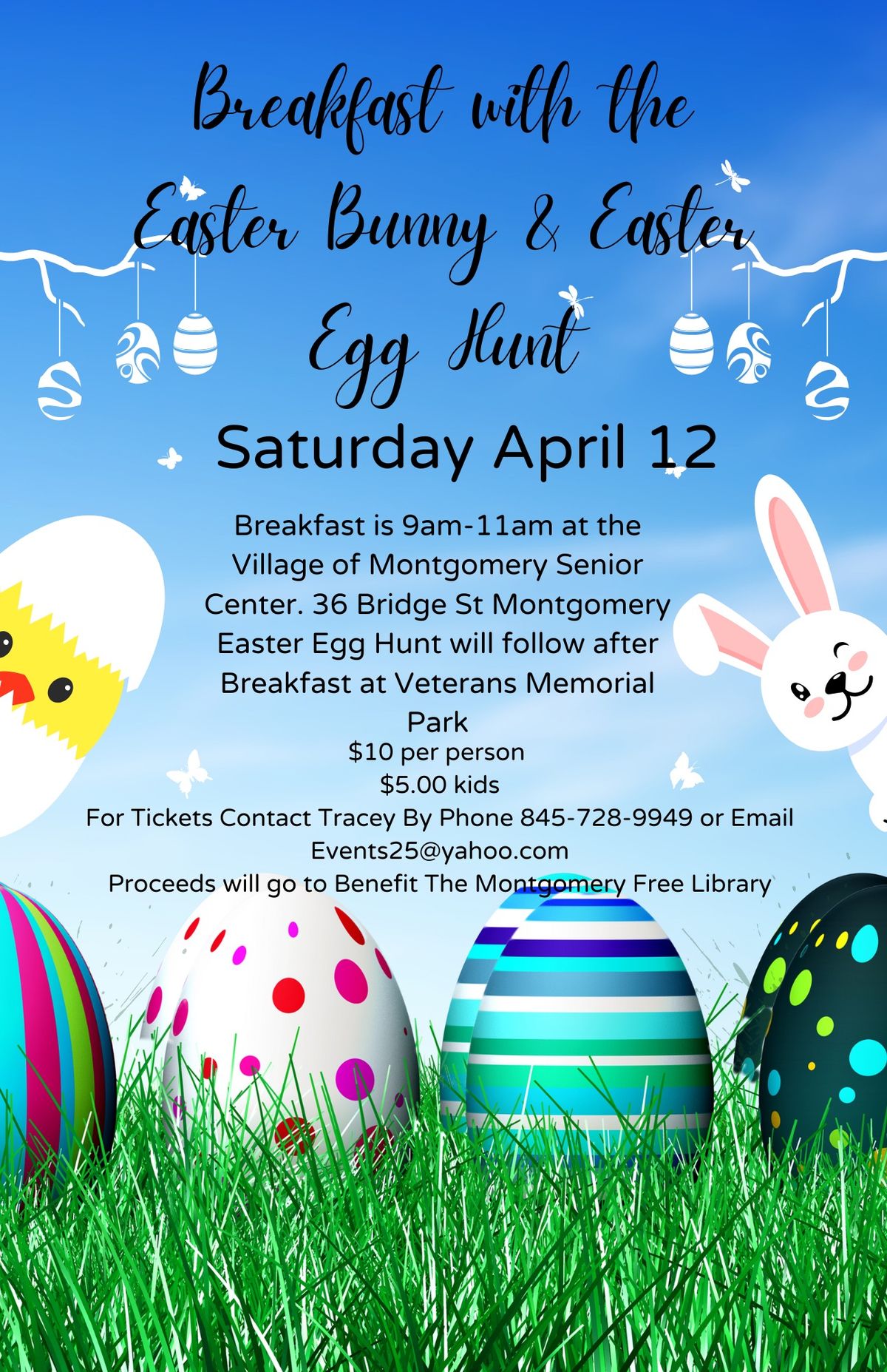 Breakfast with the Easter Bunny and Easter Egg hunt in the park