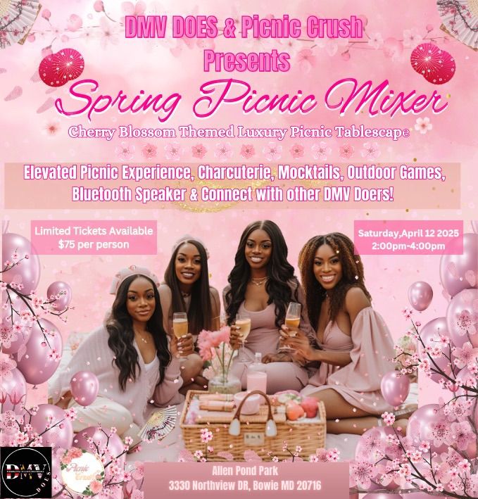 Spring Picnic Mixer! A Cherry Blossom Picnic Experience