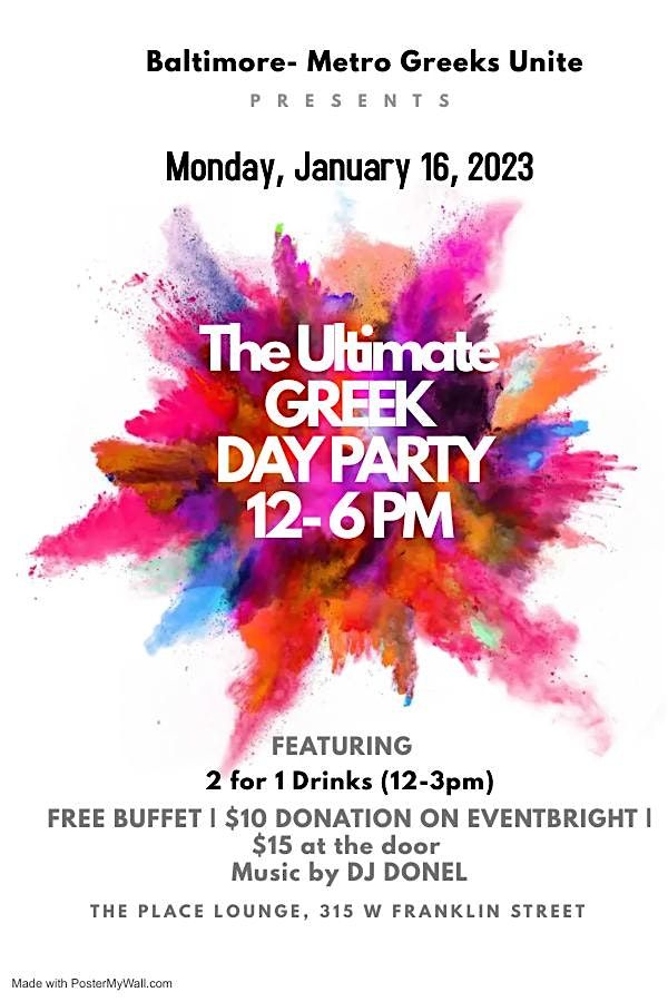 The Ultimate Greek Day Party