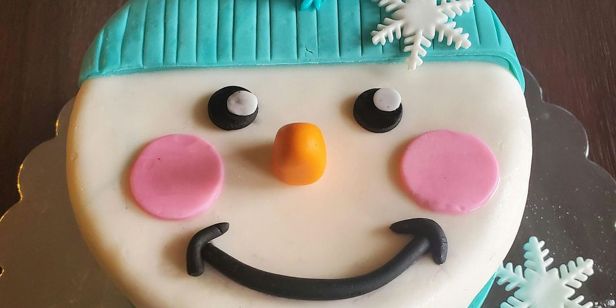 Parent & Me Snowman Cake with Fondant Decorating Class