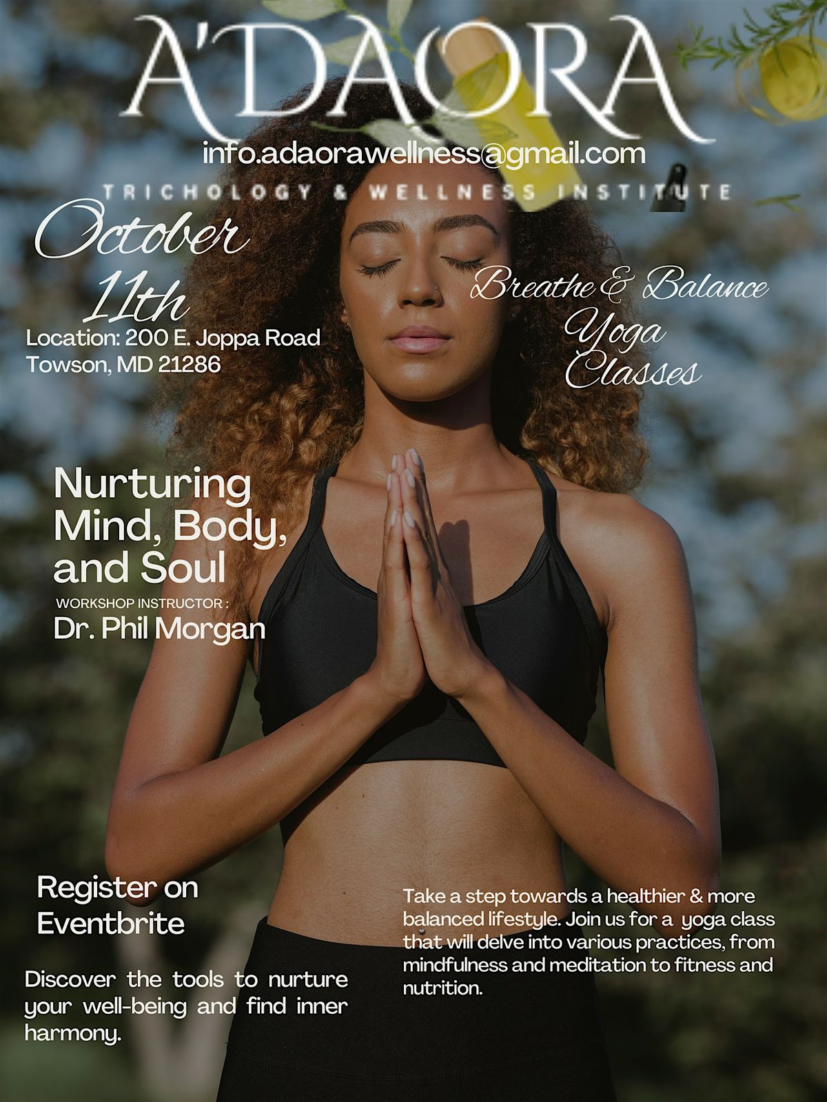 A'daora Wellness Presents: Breathe & Balance Yoga Classes
