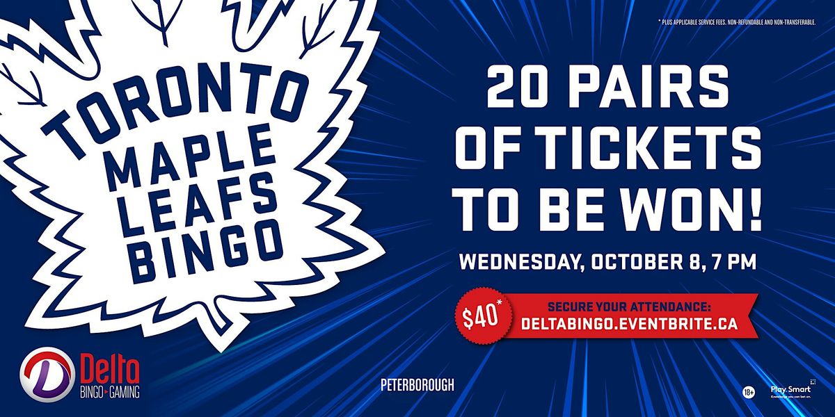 Delta Peterborough: Toronto Maple Leafs Bingo