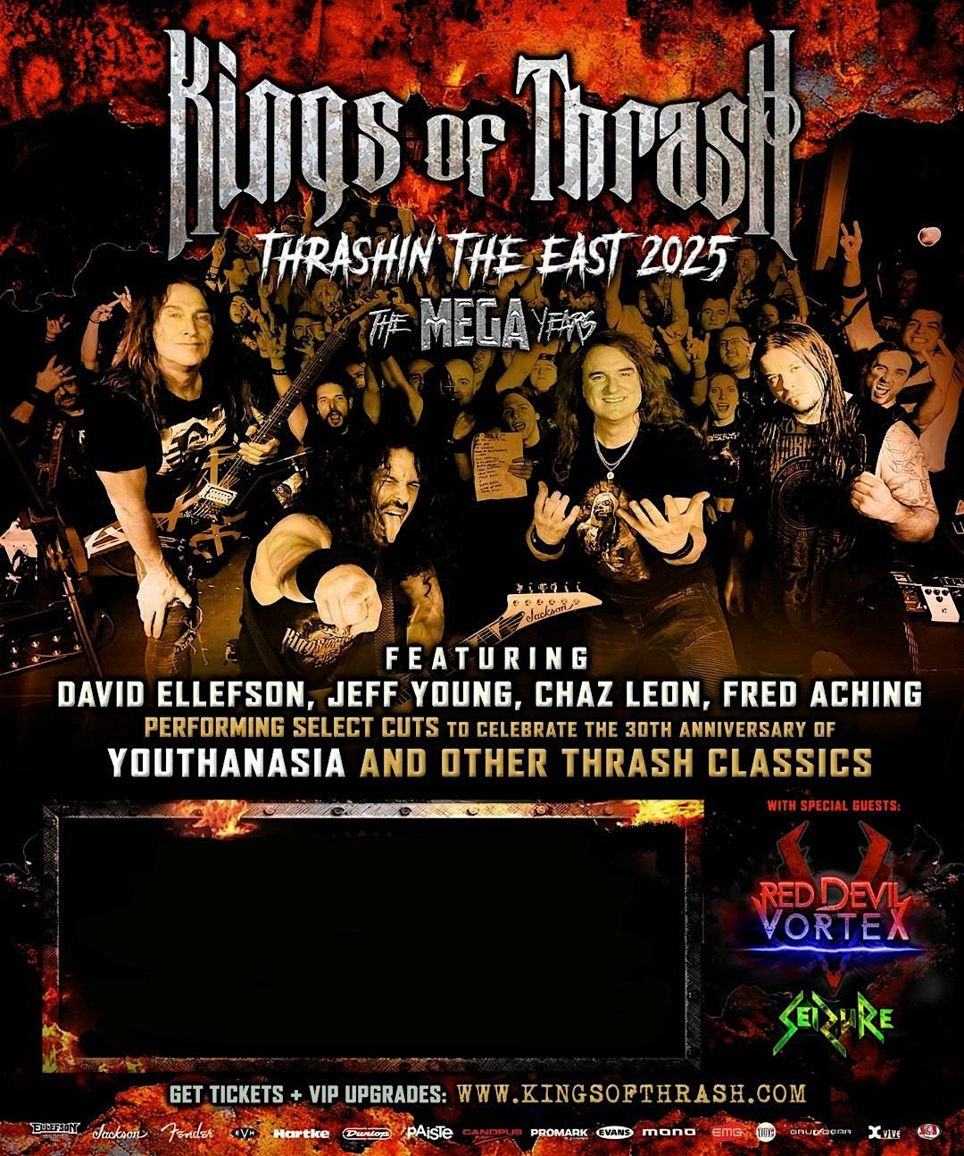 KINGS OF THRASH - Featuring X MEGADEATH - Dave Ellefson and Jeff Young
