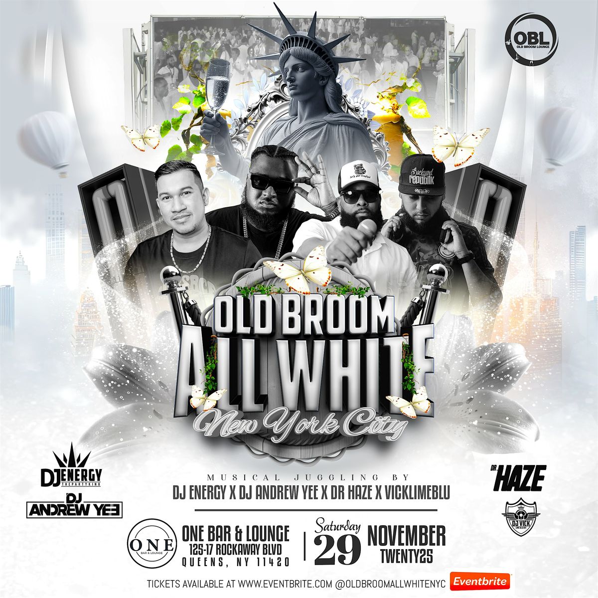 OLD BROOM ALL WHITE NYC