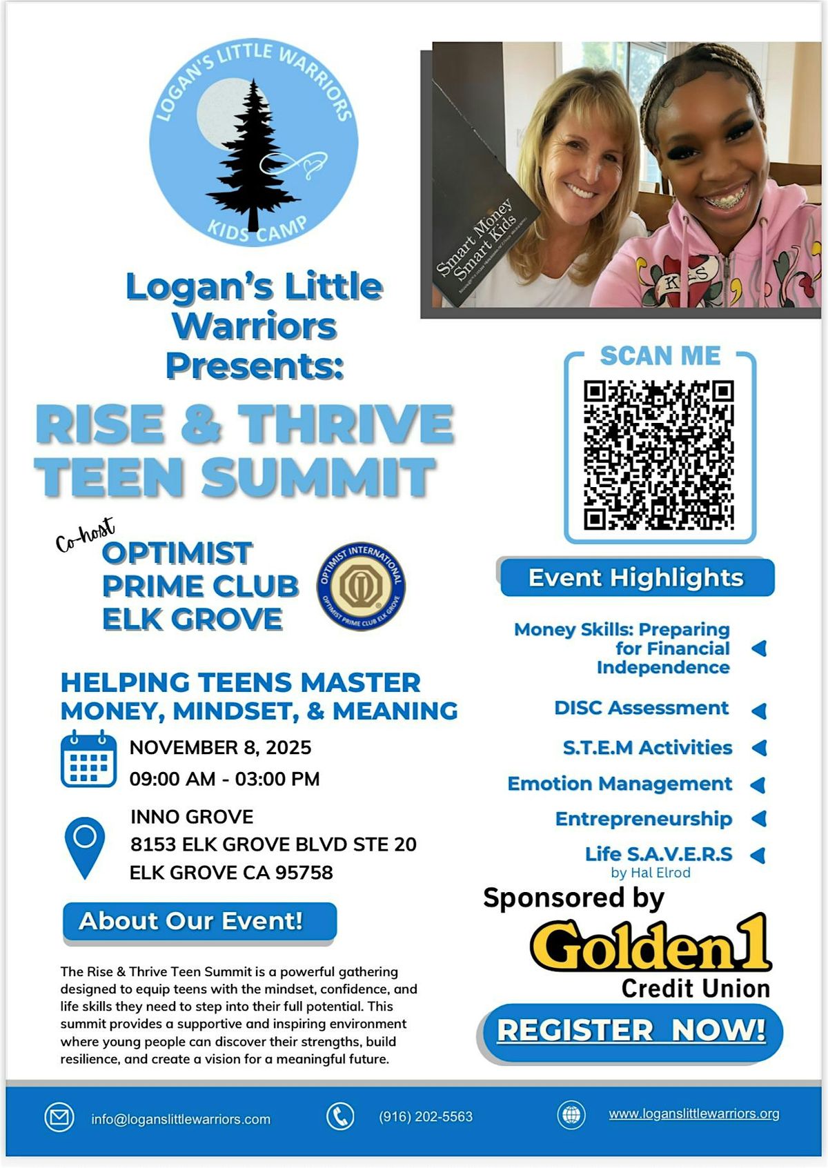 RISE & THRIVE TEEN SUMMIT: Helping teens master Money, Mindset & Meaning